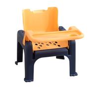Amagogo Silla para Lavar el Cabello, Asiento de Comedor, Cabezal Plegable, enjuagadora de Cabello, Cama Ajustable, Silla de champú para el hogar para niños, Naranja
