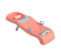 Amagogo Sillón reclinable Plegable para Lavar el Cabello con pasamanos, enjuagador de Cabello para el hogar, niños, niñas pequeñas, Rosado