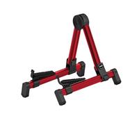 Amagogo Soporte de guitarra plegable universal de metal resistente, profesional, con en forma de a, para violín y ukelele, Rojo
