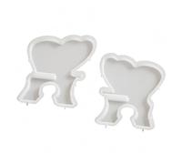 Amagogo Soporte de Libros de Resina Molde de Resina Par de Molde de Silicona para Fundición Manual con Partes Espejadas para Ensamblar Adecuado para Cocina Estudio Sala, Gran Mariposa - 4231