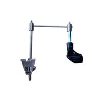 Amagogo Soporte de Micrófono para Bombo con Abrazadera de Tambor Atornillada Brazo de Apoyo Regulable y Cruz Horizontal Montaje de Aleación de Zinc Resistente