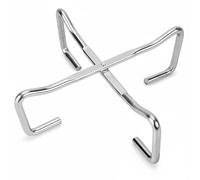 Amagogo Soporte para Horno Holandés Rejilla Trípode Elevador de Tapa Portatapas Seguro y Soporte Estable Plegable y Compacto 5pulgadas Adecuado para Camping Fogata Mochilero Picnic, Plateado