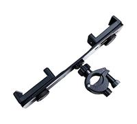 Amagogo Soporte para teléfono con forma de lira musical, soporte para teléfono con forma de trompeta y lira, abrazadera ajustable, fácil de leer música para