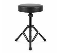 Amagogo Taburete de Batería Ajustable Asiento de Batería Silla de Baterista Trono de Batería Altura Regulable hasta 49 Cm Metálica Adecuado para Músicos en Casa Estudio Personal Escenario