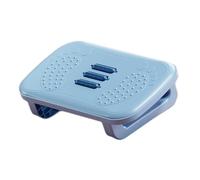 Amagogo Taburete para Pies, Reposapiés debajo Del Escritorio Ergonómico en El Trabajo con Rodillos de Masaje, Reposapiés para El Hogar, Coche, Computadora, Es, Azul claro