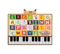 Amagogo Tapete de Piano para Bebé, Tapete de Juego de Baile con 26 Alfabetos, Juguete Musical Interactivo, Regalo de Cumpleaños, Tapete Musical para Niños