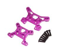 Amagogo Torres de Choque Frontal y Trasero de aleación de Aluminio, montajes de Choque de automóvil RC, Profesional, reemplazo, para WLTOYS 1/14 1/12 Piezas, PÚrpura