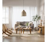 Amaia set de 2 mesas de centro de madera maciza de mango