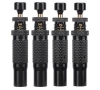 AMAKO Kit 4PCS Desinflador de Neumáticos Ajustable 10 to 30 PSI Auto Stop para Off-Road 4x4, Latón Resistente con Bolsa de Almacenamiento