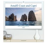 Amalfi Coast and Capri (High Quality Premium Wall Calendar 2026 DIN A2 landscape),CALVENDO 12 Month Wall Calendar: The Amalfi Coast and the island ... of the most beautiful Mediterranean regions.