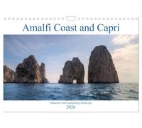 Amalfi Coast and Capri (Wall Calendar 2026 DIN A4 landscape), CALVENDO 12 Month Wall Calendar: The Amalfi Coast and the island Capri are thought to be one of the most beautiful Mediterranean regions.