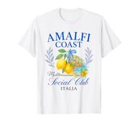 Amalfi Coast Capri Lemon Art - Recuerdo Italiano de Vacaciones Camiseta