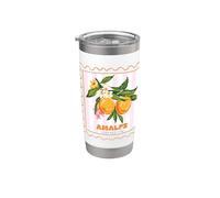 Amalfi Coast Citrus La Dolce Vita Diseño Italiano Verano Vaso térmico de acero inoxidable de doble pared