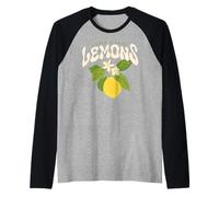 Amalfi Coast Italy Sorrento Capri Fresh Lemons Camiseta Manga Raglan