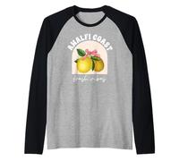 Amalfi Coast Italy Sorrento Capri Lemons Camiseta Manga Raglan