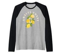 Amalfi Coast Italy Sorrento Capri Lemons Camiseta Manga Raglan