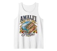 Amalfi Italia Vintage Costa de Amalfi Viajes Italiano Camiseta sin Mangas