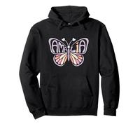 Amalia Butterfly - Arte de Palabras con Nombre Personalizado Sudadera con Capucha