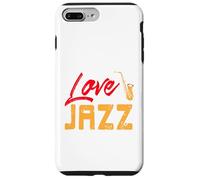 Ámame como Amas El Jazz Frase De Amor Sax Carcasa para iPhone 7 Plus/8 Plus