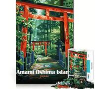 Amami,Isla Oshima,Japón Rompecabezas de 1000 Piezas para Adultos Piensa,Entrena,Juega Cierre Seguro,sin Piezas Sueltas aliviar el estrés (38x26cm)