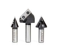 Amana Tool - 3 piezas CNC 3D Signmaking 1/2" Shk (AMS-157), grado industrial