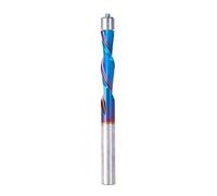 Amana Tool 46297-K SC Spektra Extreme Tool Life Coated UltraTrim Spiral 1/4 D x 1 CH x 1/4 SHK x 3 pulgadas de largo con broca de enrutador de corte descendente de doble BB