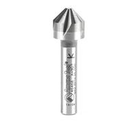 Amana Tool - 46468 Solid Carbide CNC 90° ángulo x 1/2 dia x 5 mm x 1/4 Shank x 1-9/16