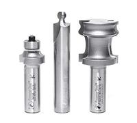 Amana Tool - (54314) 3 piezas de carburo con punta de carburo/puerta de garaje de 1/2 pulgadas Juego de vástago de patente de los Estados Unidos Nº 7 810 532