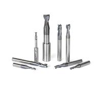 Amana Tool - AMS-152 8-PC conjunto, espiral de carburo sólido, revestimiento AlTiN, fresadora de extremo CNC/router B