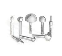 Amana Tool - (AMS-420) colección de brocas de carburo con punta de carburo de 8 piezas, vástago de 1/4 pulgadas