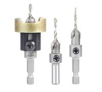 Amana Tool AMS-621 - Juego de avellanador con punta de carburo de 3 piezas