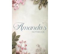 Amanda Floral Notebook: A Timeless Journal for Writing, Notes & Creativity: 6x9 Glossy Cover Notebook with Elegant Floral Pages and a Meaningful Name Story