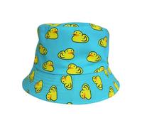 Amanda Jacobs Sombrero de pescador reversible de pato | Sombreros de pescador a la moda para el sol plegable al aire libre sombrero de pescador para mujeres y hombres Ideas, Azul medio., Talla única