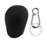 AMANDELIZABE 1 funda para palanca de cambios, redonda, de silicona suave, antideslizante, color negro