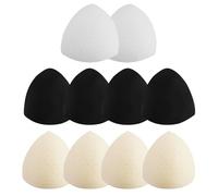 AMANDELIZABE 5 pares de almohadillas de sujetador, plantillas, copas de sujetador deportivo, plantillas, realzadores de pecho extraíbles, plantillas para mujer, bikini, bañador