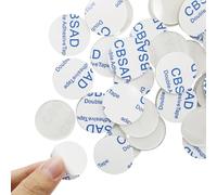 AMANDELIZABE Botones de goma para placas de cristal, 30 mm, transparentes, 55 unidades, topes de goma transparentes, autoadhesivos, espaciadores redondos para placas de cristal, mesas, armarios