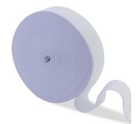 AMANDELIZABE Cinta de goma blanca de 40 mm de ancho - 20 metros de grosor elástico para pantalones de goma para el hogar, accesorios de costura, cinta elástica para costura, cinta elástica para el