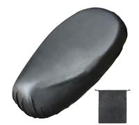 AMANDELIZABE Funda de asiento de moto, funda de asiento universal para scooter, funda protectora contra la lluvia con banda elástica, para moto, 75-82 cm, con 1 bolsa de almacenamiento