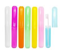 AMANDELIZABE - Funda para cepillo de dientes (6 unidades, funda protectora para cabezal de cepillo de dientes para viajes, familia, Colorido., Normal