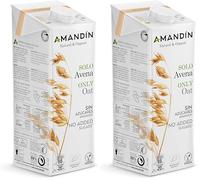 AMANDÍN Bebida Ecológica de Avena Sola - 6 unidades de 1L (Paquete de 2)