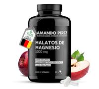Amando Perez Magnesio Malato 3000 mg - 180 comprimidos veganos - 450 mg magnesio elemental por dosis - para metabolismo energético y función muscular - alta dosificación, vegano y probado en Alemania