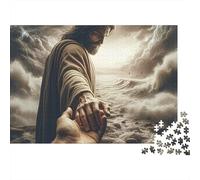 Amanecer en la Playa Manos Unidas Puzzle de 1000 Piezas Puzzle para Adultos Cartón Familia Relajación Foco Regalo 70x50cm/1000pcs