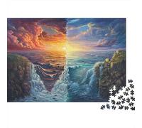Amanecer Marino Puzzle 1000 Piezas De Cartón Grueso Conjunto De Rompecabezas Anti Estrés Adultos para Actividad Fuzzle Después De La Escuela como Regalo Original 52x38cm/1000pcs