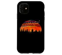Amanecer Puesta Del Sol Bandada De Aves Formación Montaña Carcasa para iPhone 11