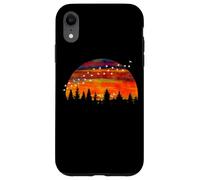 Amanecer Puesta Del Sol Bandada De Aves Formación Montaña Carcasa para iPhone XR