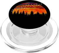 Amanecer Puesta Del Sol Bandada De Aves Formación Montaña PopSockets PopGrip para MagSafe