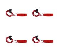 amangul 1. 4 silbatos de seguridad de 120 dB con cordón ajustable impermeable para kayak, pesca, barco, natación, fuerte, para natación, barco, emergencias