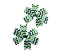amangul 1 par de horquillas cómodas para el pelo con diseño de color verde para mujeres y niñas (6)