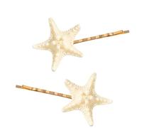 amangul 1 par de horquillas para el pelo con forma de estrella para mujeres y niñas, horquillas de resina con cierre de metal (como se muestra)