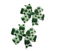 amangul 1 par de pasadores cómodos para el pelo, clip de pelo seguro con temática verde, para mujeres y niñas (4)